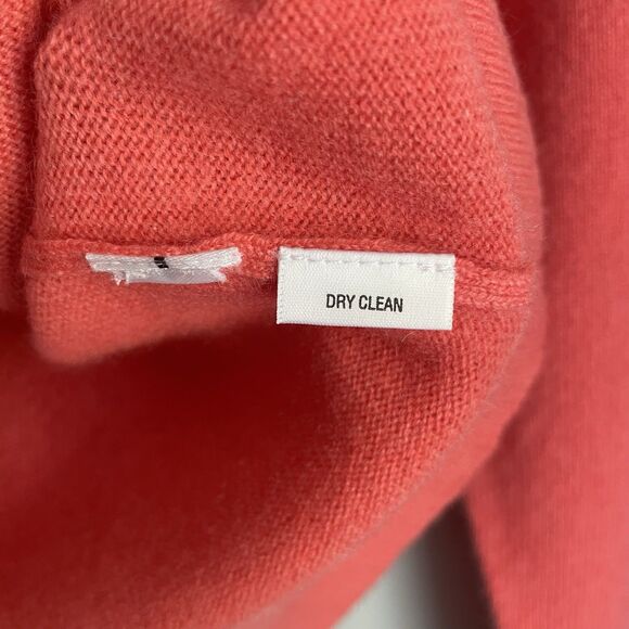 Coral Cashmere Sweater Victor Alfaro Women's Size S Turtleneck Pullover Fall - Picture 7 of 11